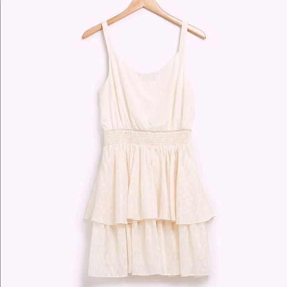 Express Dresses & Skirts - Express Metallic Tiered Mini Dress